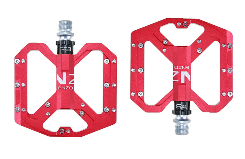 UPANBIKE 9/16" Bike Pedals Aluminum Alloy CNC Ultralight Bearing Wide Flat Platform Bicycle Pedals For MTB BMX Road Bike UP653 - UPANBIKE