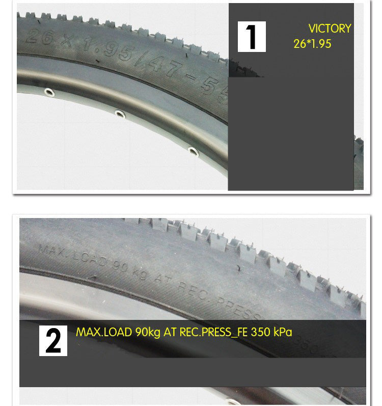 UPANBIKE Bike Tire 26 x 1.95 30TPI Tire Hippo Skin Tyre B509 - UPANBIKE