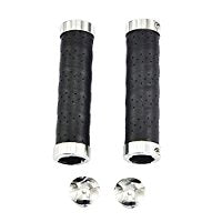 UPANBIKE Leather Double Lock On Fit 22.2mm Handlebar Grips B100 - UPANBIKE