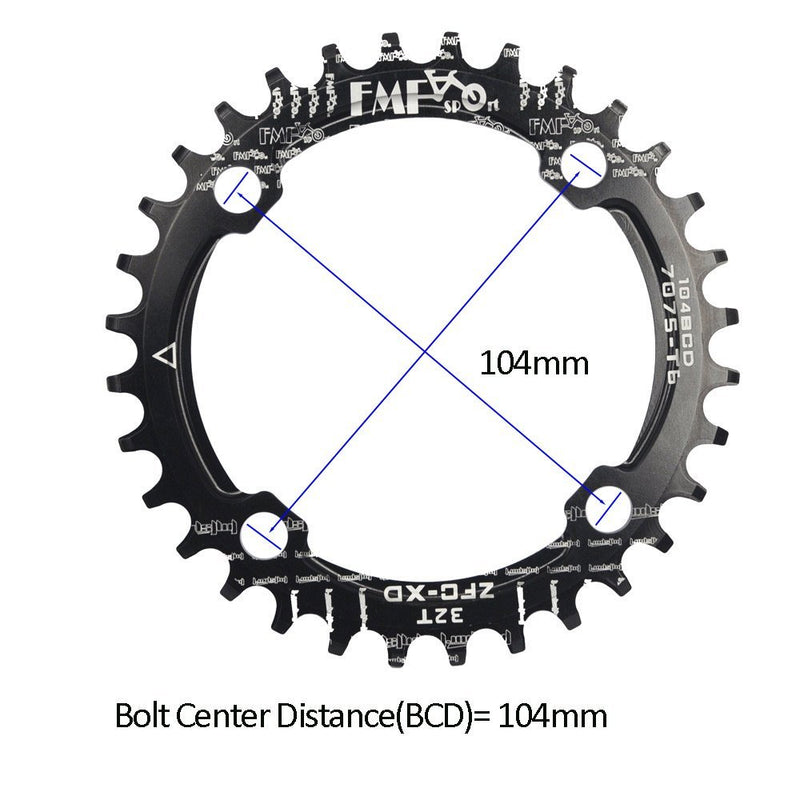 UPANBIKE Bike Narrow Wide Chainring 104 BCD Round Shape B179 - UPANBIKE