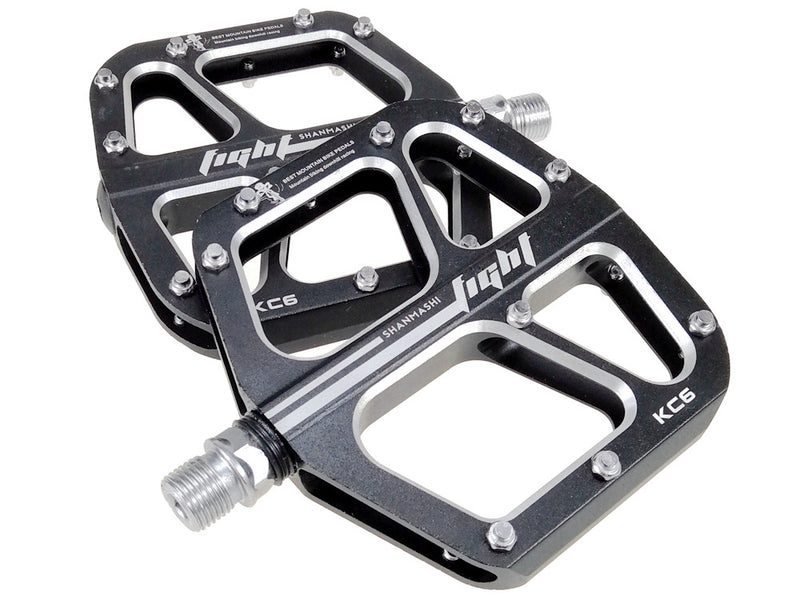 UPANBIKE 9/16" Bike Pedals Aluminum Alloy CNC Ultralight Bearing Wide Flat Platform Bicycle Pedals For MTB BMX Bike UP652 - UPANBIKE