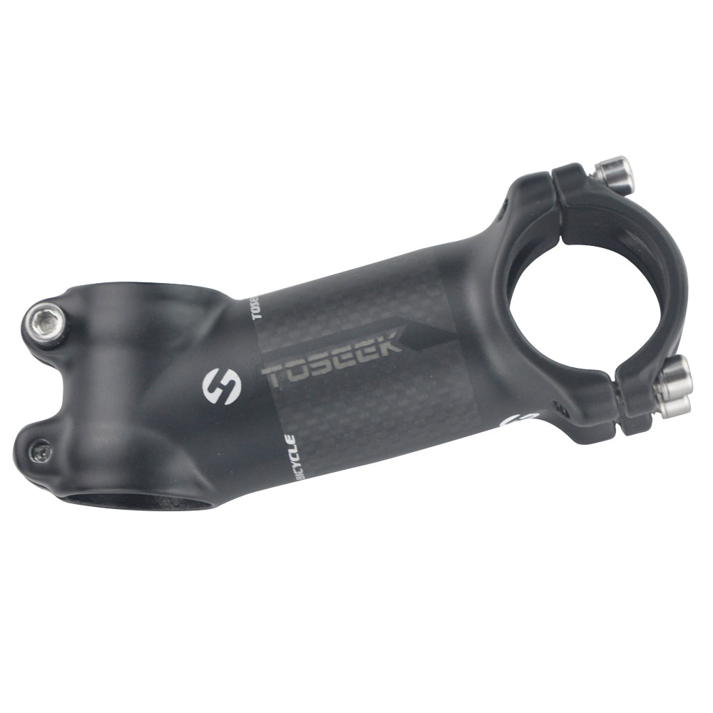 UPANBIKE Bike Stem Aluminum Alloy+3K Carbon Fiber 1 1/8" 31.8mm*90mm 110mm Degree 6 Degree 17 TX015 - UPANBIKE