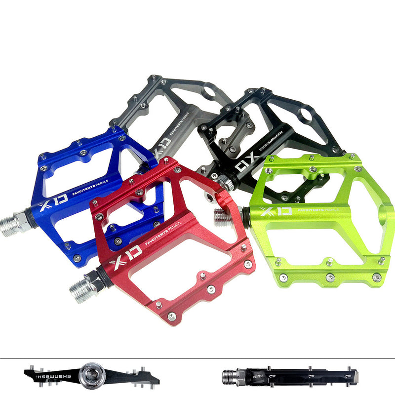 UPANBIKE 9/16 inch Bike Pedals Aluminum Alloy Wide Flat Platform For Mountain Bike Road Bicycle B623 - UPANBIKE