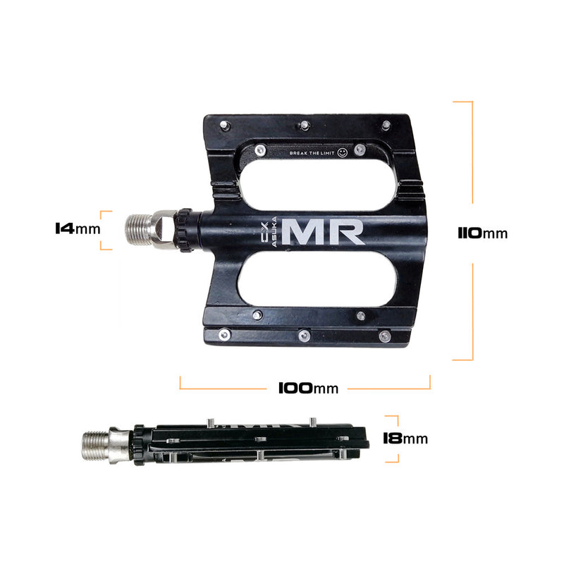 UPANBIKE Bike Pedals Ultralight Aluminum Alloy 9/16 inch Spindle Mountain Bike Road Bicycle Flat Platform Bicycle Pedals B631 - UPANBIKE