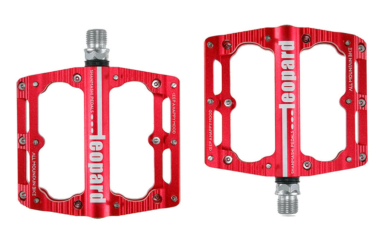 UPANBIKE 9/16" Bike Pedals Aluminum Alloy Wide Flat Platform CNC DU Bearing Bicycle Pedals For Mountain Bike Road Bike UP641 - UPANBIKE